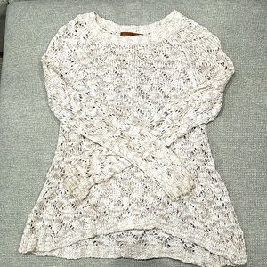 Belldini Medium cotton knit sweater. GUC for small paint mark on sleeve.